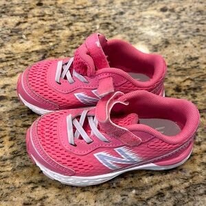 New Balance pink toddler sneakers